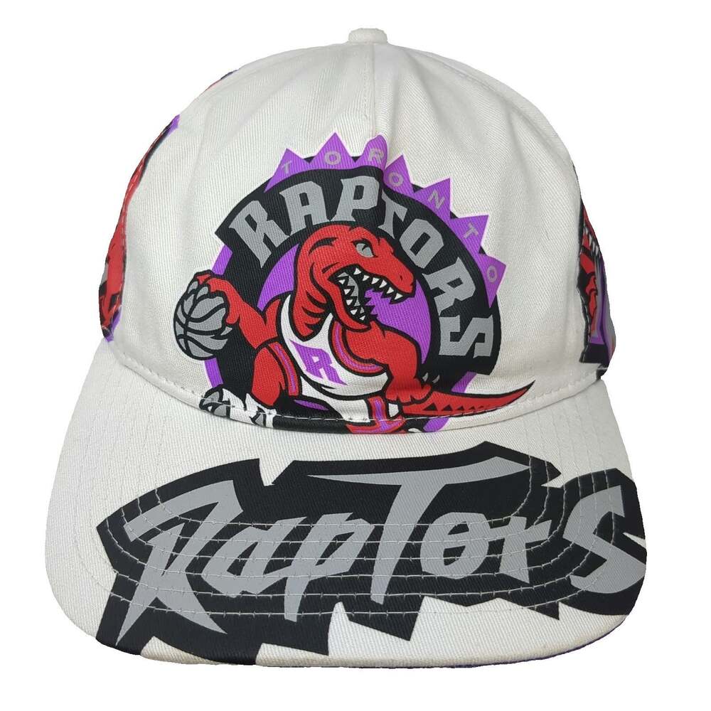 Mitchell & Ness Toronto Raptors NBA 5 Panel White Hat One Size All Over Print